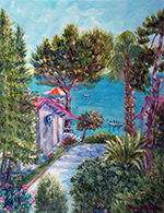 Karpuzkaldıran, Antalya, peyzaj, yağlı boya, 2003, 40cm×50cm