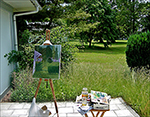 SHAPE, Mons Evin Bahçesi, peysaj, yağlı boya, 2003, 45cm×55cm